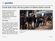 Safe Deposit Box - Greek Debt Crisis : The Key Points of Athens Bank Controls
